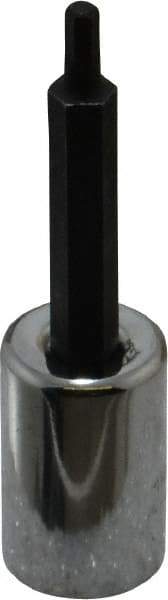 Proto - 3/8" Drive, 1/8" Hex Bit Socket - 2-23/32" OAL, 1-5/8" Bit Length - Apex Tool & Supply