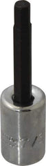 Proto - 3/8" Drive, 7/32" Hex Bit Socket - 2-23/32" OAL, 1-5/8" Bit Length - Apex Tool & Supply