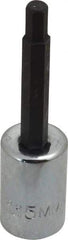 Proto - 3/8" Drive, 5mm Hex Bit Socket - 2-5/8" OAL, 1-5/8" Bit Length - Apex Tool & Supply