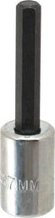 Proto - 3/8" Drive, 7mm Hex Bit Socket - 2-5/8" OAL, 1-5/8" Bit Length - Apex Tool & Supply