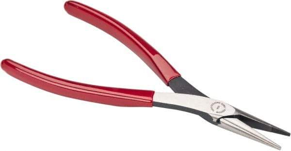 Proto - 7-25/32" OAL, 1-9/16" Jaw Length x 17/32" Jaw Width, Long Nose Needle Nose Pliers - Serrated Jaw, Plastisol Handles - Apex Tool & Supply