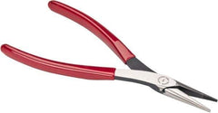 Proto - 7-25/32" OAL, 1-9/16" Jaw Length x 17/32" Jaw Width, Long Nose Needle Nose Pliers - Serrated Jaw, Plastisol Handles - Apex Tool & Supply
