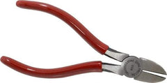 Proto - 5-1/16" OAL, Diagonal Cutter - 3/4" Jaw Length x 19/32" Jaw Width, Oval Head, Plastisol Handle - Apex Tool & Supply