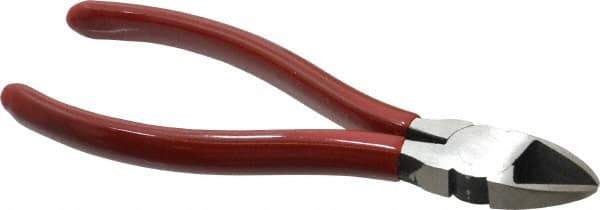 Proto - 6-1/16" OAL, Diagonal Cutter - 13/16" Jaw Length x 3/4" Jaw Width, Oval Head, Plastisol Handle - Apex Tool & Supply