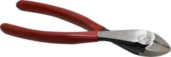 Proto - 7-5/16" OAL, Diagonal Cutter - 23/32" Jaw Length x 7/8" Jaw Width, Round Head, Plastisol Handle - Apex Tool & Supply