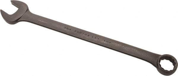 Proto - 1-3/4" 12 Point Offset Combination Wrench - 15° Offset Angle, 25" OAL, Steel, Black Finish - Apex Tool & Supply