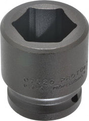 Proto - 3/4" Drive 1-1/4" Standard Impact Socket - 6 Points, 2-3/16" OAL - Apex Tool & Supply