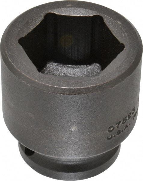 Proto - 3/4" Drive 1-7/16" Standard Impact Socket - 6 Points, 2-5/16" OAL - Apex Tool & Supply