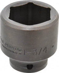 Proto - 3/4" Drive 1-3/4" Standard Impact Socket - 6 Points, 2-5/8" OAL - Apex Tool & Supply