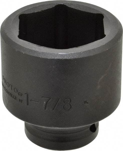 Proto - 3/4" Drive 1-7/8" Standard Impact Socket - 6 Points, 2-13/16" OAL - Apex Tool & Supply