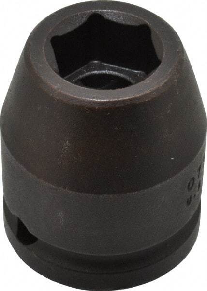 Proto - 3/4" Drive 19mm Standard Impact Socket - 6 Points, 1-59/64" OAL - Apex Tool & Supply