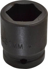 Proto - 3/4" Drive 31mm Standard Impact Socket - 6 Points, 2-11/64" OAL - Apex Tool & Supply