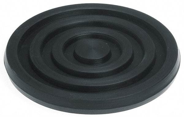 Mason Ind. - 3/8" Thick, 4" Diam, Nitrile, Machinery Leveling Pad & Mat - 500 Lb Max Load, Black - Apex Tool & Supply