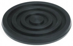 Mason Ind. - 3/8" Thick, 4" Diam, Nitrile, Machinery Leveling Pad & Mat - 500 Lb Max Load, Black - Apex Tool & Supply