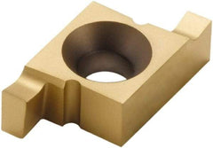 Seco - 268026NR FG Grade CP500, 8mm Cutting Width Carbide Grooving Insert - 8mm Max Depth of Cut, Right Hand, TiAlN/TiN Finish - Apex Tool & Supply