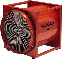 Allegro - 16" Inlet, Electric AC Axial Blower - 0.5 hp, 2,300 CFM (Two 90° Bends), 2,800 CFM (One 90° Bend) & 3,400 CFM (Free Air), 115 Max Voltage Rating - Apex Tool & Supply