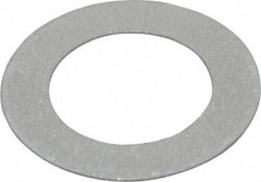 Made in USA - 0.016" Thick, 5/8" Inside x 1" OD, Round Shim - 9/16" Screw, Uncoated Commercial Aluminum - Apex Tool & Supply