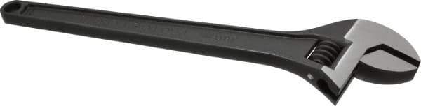 Proto - 1-11/16" Jaw Capacity, 15" Standard Adjustable Wrench - Steel, Black Finish - Apex Tool & Supply