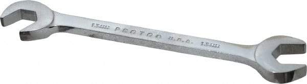 Proto - 13mm Standard Open End Wrench - 5-1/2" OAL, Double End, Chrome Finish, 15° & 60° Head Angle - Apex Tool & Supply