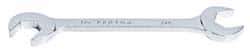 Proto - 3/8" Standard Open End Wrench - 4-3/4" OAL, Double End, Chrome Finish, 15° & 60° Head Angle - Apex Tool & Supply
