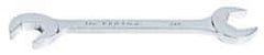 Proto - 3/8" Standard Open End Wrench - 4-3/4" OAL, Double End, Chrome Finish, 15° & 60° Head Angle - Apex Tool & Supply