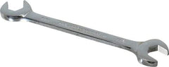 Proto - 7/16" Standard Open End Wrench - 5" OAL, Double End, Chrome Finish, 15° & 60° Head Angle - Apex Tool & Supply
