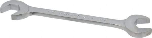 Proto - 9/16" Standard Open End Wrench - 5-5/8" OAL, Double End, Chrome Finish, 15° & 60° Head Angle - Apex Tool & Supply