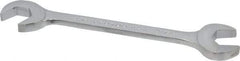 Proto - 9/16" Standard Open End Wrench - 5-5/8" OAL, Double End, Chrome Finish, 15° & 60° Head Angle - Apex Tool & Supply
