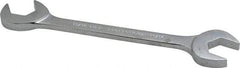 Proto - 11/16" Standard Open End Wrench - 6-1/2" OAL, Double End, Chrome Finish, 15° & 60° Head Angle - Apex Tool & Supply