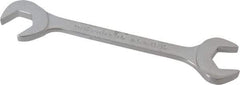Proto - 13/16" Standard Open End Wrench - 7-1/2" OAL, Double End, Chrome Finish, 15° & 60° Head Angle - Apex Tool & Supply