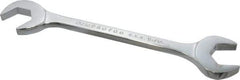 Proto - 15/16" Standard Open End Wrench - 8-3/4" OAL, Double End, Chrome Finish, 15° & 60° Head Angle - Apex Tool & Supply
