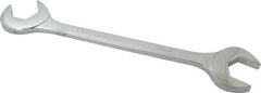 Proto - 1-1/4" Standard Open End Wrench - 12-1/4" OAL, Double End, Chrome Finish, 15° & 60° Head Angle - Apex Tool & Supply