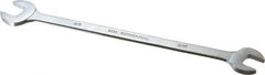 Proto - 9/16" x 5/8" Standard Extra Thin Open End Wrench - 10" OAL, Double End, Satin Finish, 15° Head Angle - Apex Tool & Supply