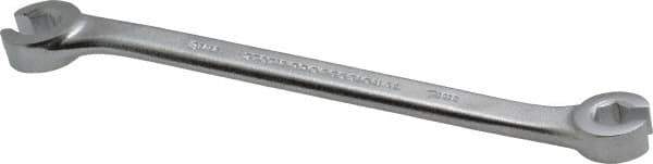 Proto - 7 x 8mm, Chrome Finish, Open End Flare Nut Wrench - 6 Points, 5-11/16" OAL, Steel, Double End Head - Apex Tool & Supply
