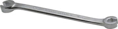 Proto - 7 x 8mm, Chrome Finish, Open End Flare Nut Wrench - 6 Points, 5-11/16" OAL, Steel, Double End Head - Apex Tool & Supply