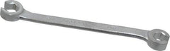 Proto - 10 x 12mm, Chrome Finish, Open End Flare Nut Wrench - 6 Points, 6-15/16" OAL, Steel, Double End Head - Apex Tool & Supply