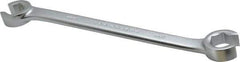 Proto - 15 x 17mm, Chrome Finish, Open End Flare Nut Wrench - 6 Points, 8" OAL, Steel, Double End Head - Apex Tool & Supply