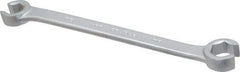 Proto - 16 x 18mm, Chrome Finish, Open End Flare Nut Wrench - 6 Points, 8-13/16" OAL, Steel, Double End Head - Apex Tool & Supply