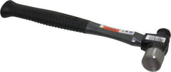 Stanley - 1 Lb Head High Carbon Steel Ball Pein Hammer - Graphite Handle, 12-3/4" OAL, Graphite with Rubber Grip - Apex Tool & Supply
