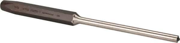 Proto - 7/32" Roll Pin Punch - 5-7/8" OAL, Steel - Apex Tool & Supply
