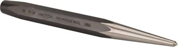 Proto - 11/64" Center Punch - 5-1/4" OAL, Steel - Apex Tool & Supply