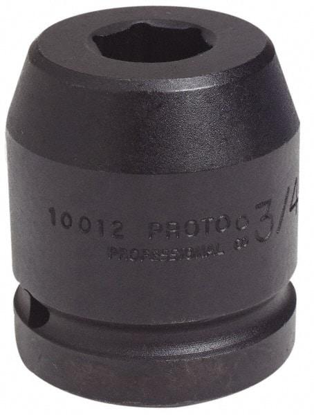 Proto - 1" Drive 4-1/8" Standard Impact Socket - 6 Points, 5-1/2" OAL - Apex Tool & Supply