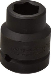 Proto - 1" Drive 15/16" Standard Impact Socket - 6 Points, 2-1/2" OAL - Apex Tool & Supply