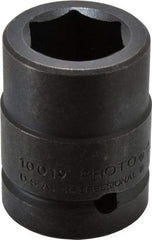 Proto - 1" Drive 1-3/16" Standard Impact Socket - 6 Points, 2-5/8" OAL - Apex Tool & Supply