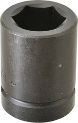 Proto - 1" Drive 1-1/4" Standard Impact Socket - 6 Points, 2-5/8" OAL - Apex Tool & Supply