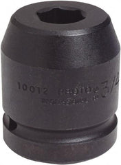 Proto - 1" Drive 1-1/2" Standard Impact Socket - 6 Points, 2-5/8" OAL - Apex Tool & Supply