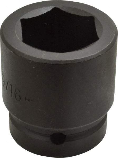 Proto - 1" Drive 1-9/16" Standard Impact Socket - 6 Points, 2-5/8" OAL - Apex Tool & Supply