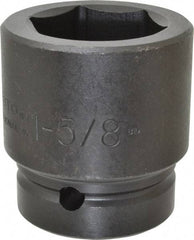 Proto - 1" Drive 1-5/8" Standard Impact Socket - 6 Points, 2-5/8" OAL - Apex Tool & Supply