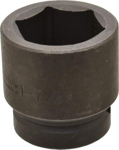Proto - 1" Drive 1-7/8" Standard Impact Socket - 6 Points, 3" OAL - Apex Tool & Supply