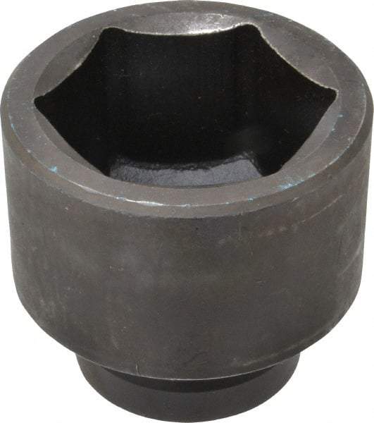 Proto - 1" Drive 2-1/2" Standard Impact Socket - 6 Points, 3-1/2" OAL - Apex Tool & Supply